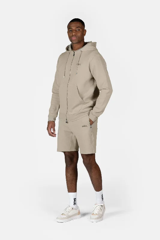 Q-Series Regular Fit Zip Through Hoodie Silver Lining