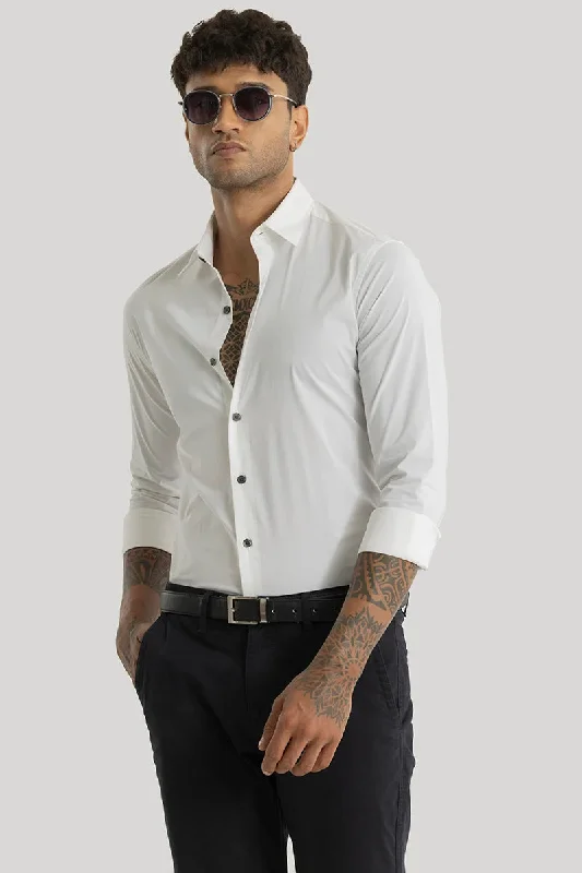 Quinnie White Plain Shirt