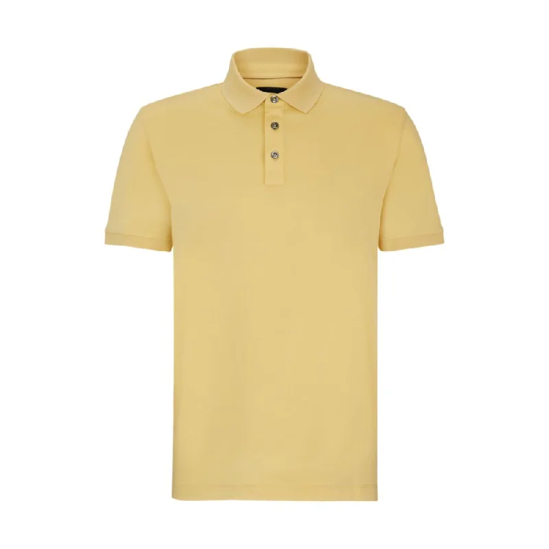 Regular-fit polo shirt in mercerized Italian cotton