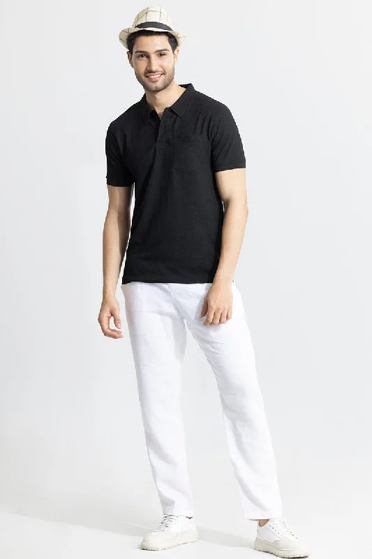 Roller Black Polo T-Shirt