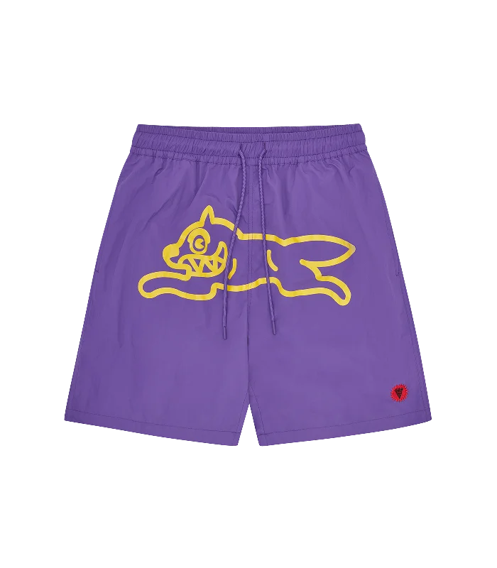 RUNNING DOG SWIM SHORT - PURPLE