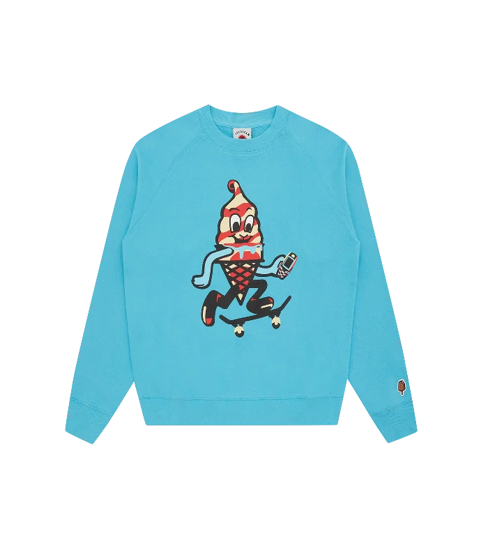 SKATE CONE CREWNECK - BLUE