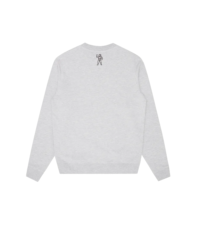 SMALL ARCH LOGO CREWNECK - HEATHER ASH