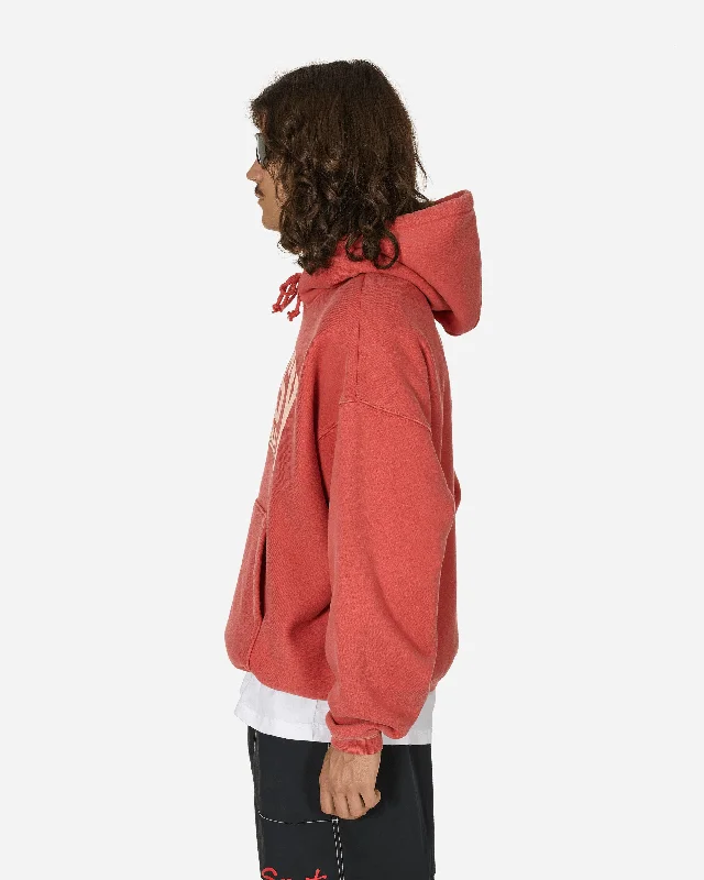 International Hooded Sweatshirt Washed Red