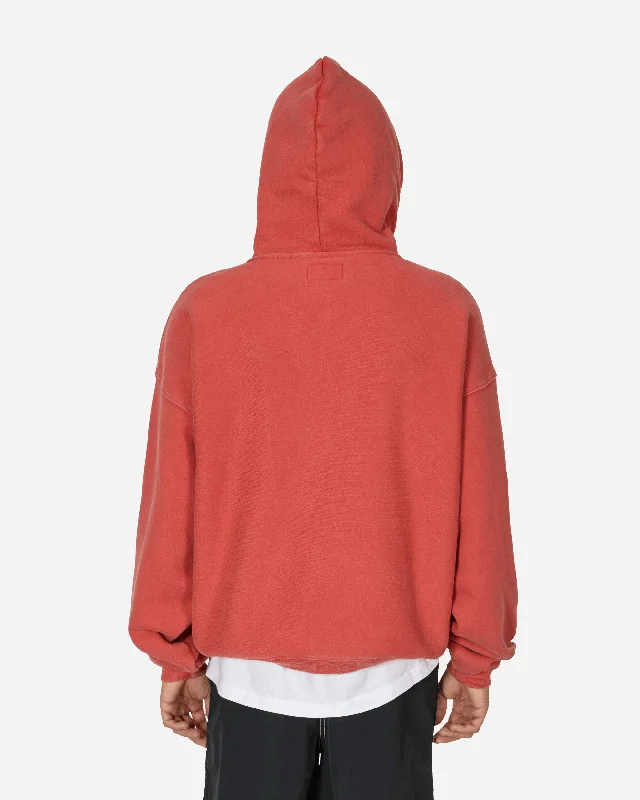 International Hooded Sweatshirt Washed Red