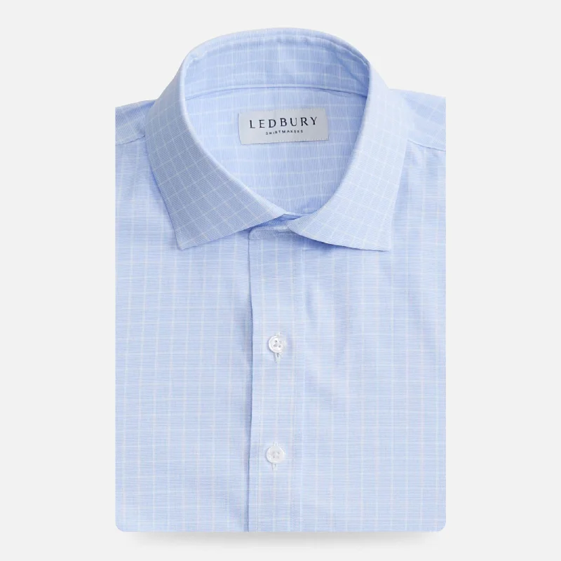 The Light Blue Winford Performance Twill Custom Shirt