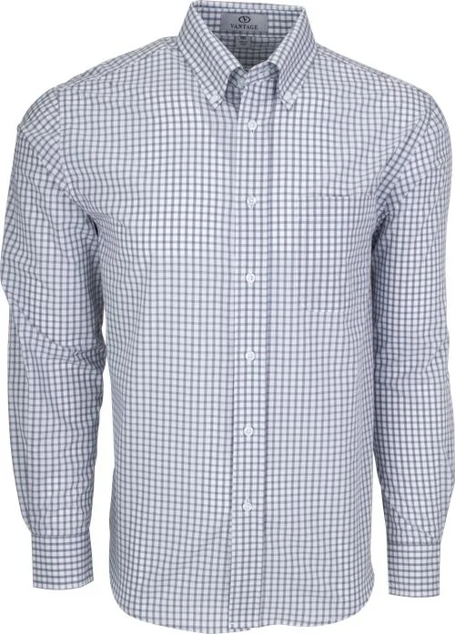 Vantage Easy-Care Gingham Check Shirt