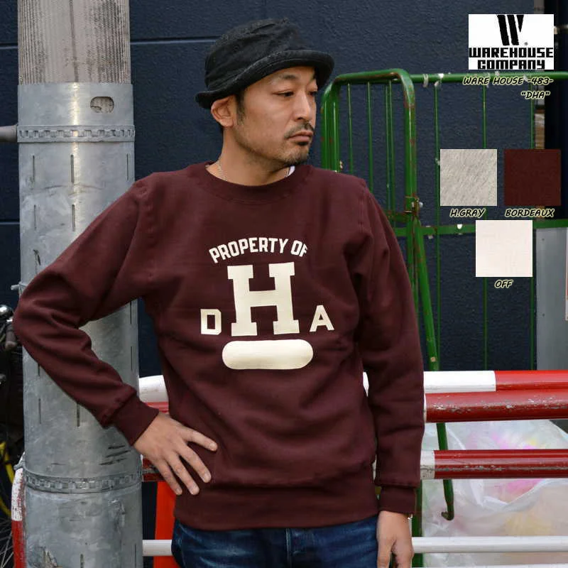 WAREHOUSE ""483 DHA"" Reverse style exclusive Hanging Lining Sweatshirt