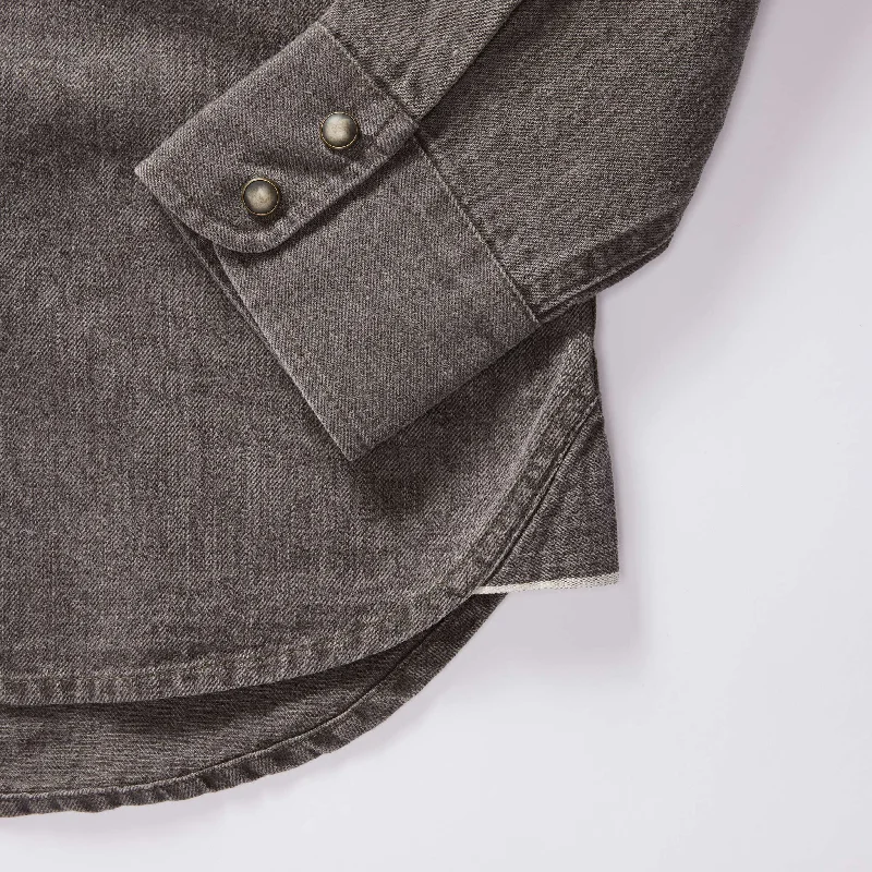 The Western Shirt in Soil Pigment Selvage Denim