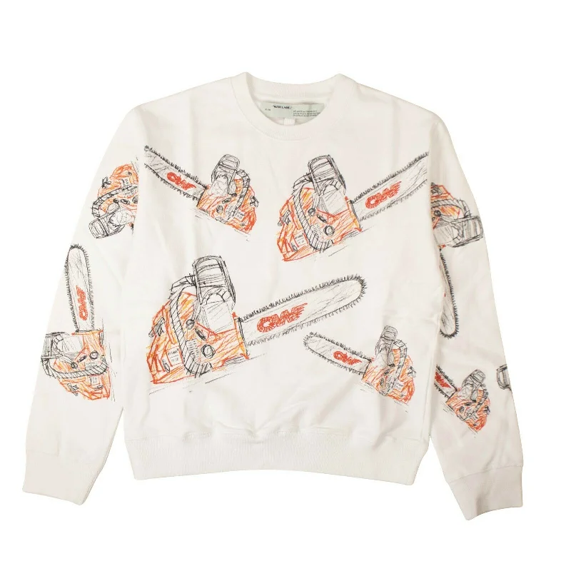 White Chainsaw Sweatshirt