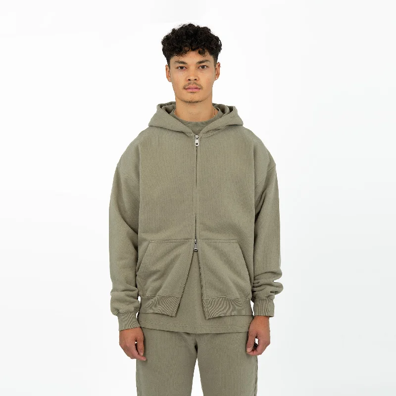 Zip Hoodie - Olive