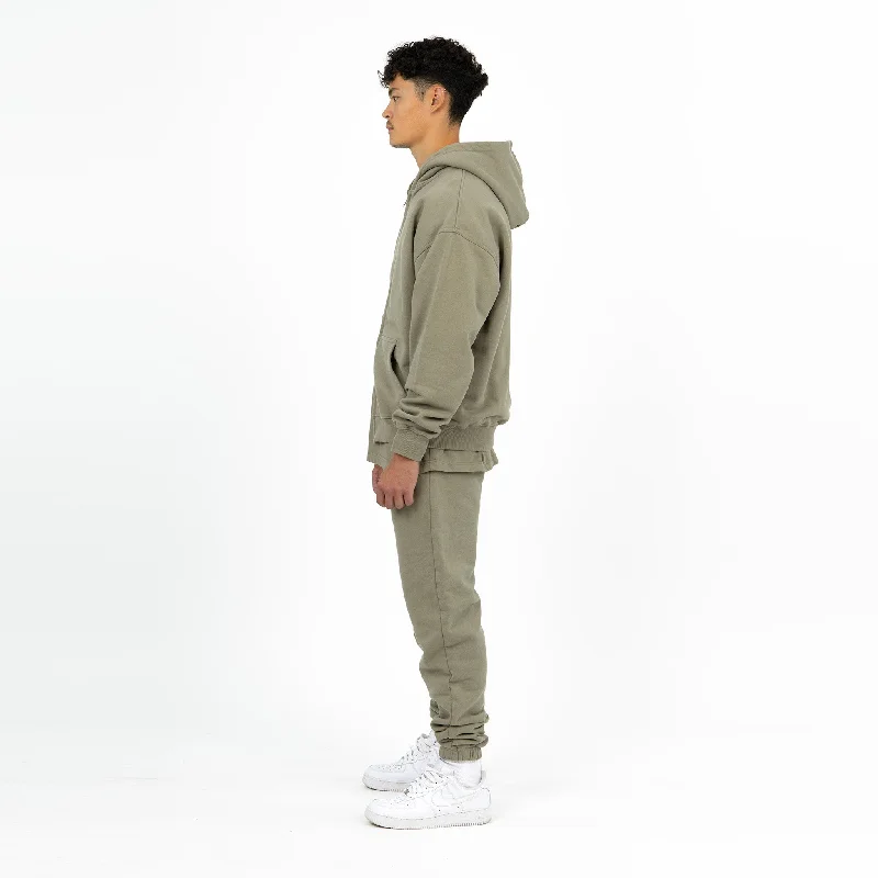 Zip Hoodie - Olive