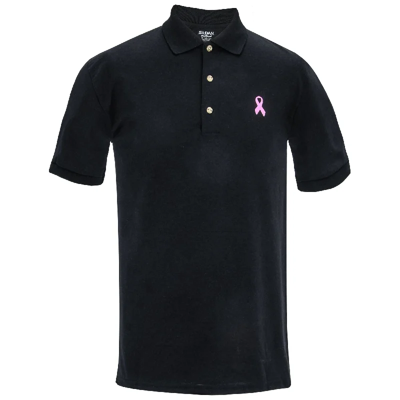 Pink Ribbon Men's Polo Shirt