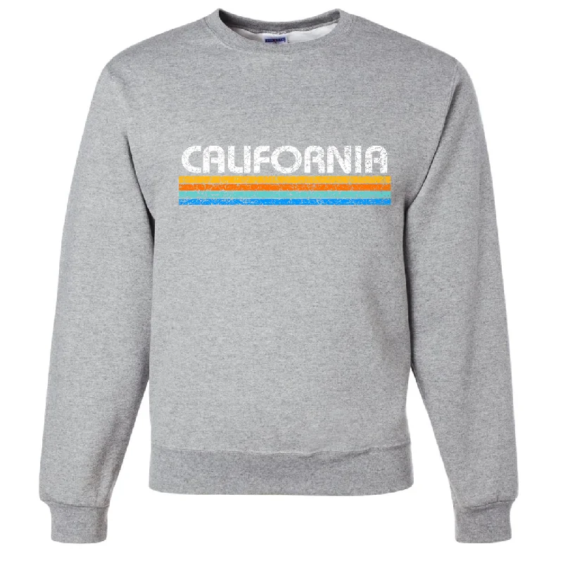 California Vintage Stripe Crewneck Sweatshirt