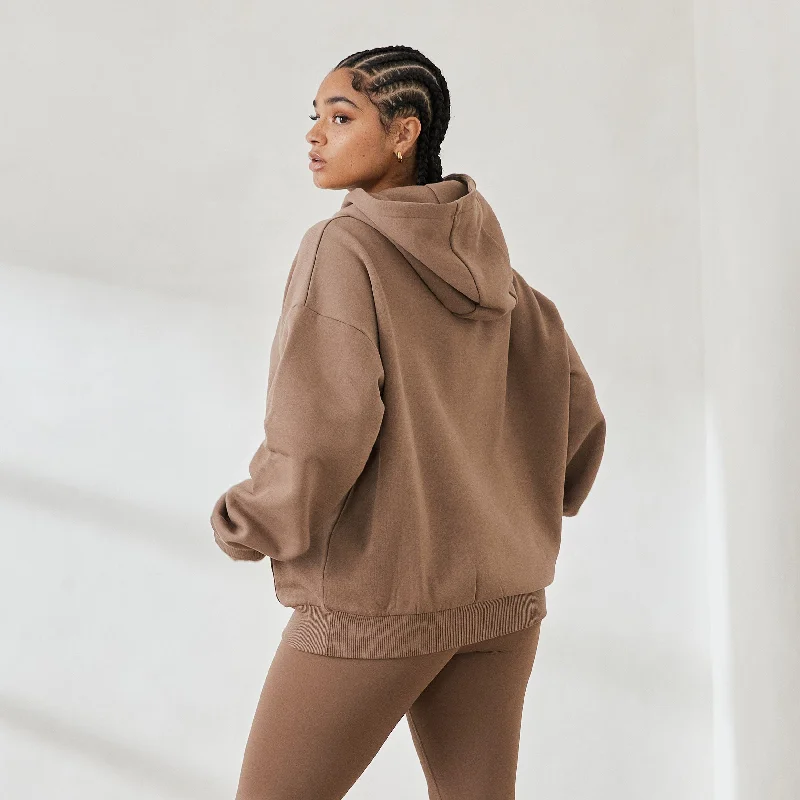 Essential Oversized Hoodie - Coffee