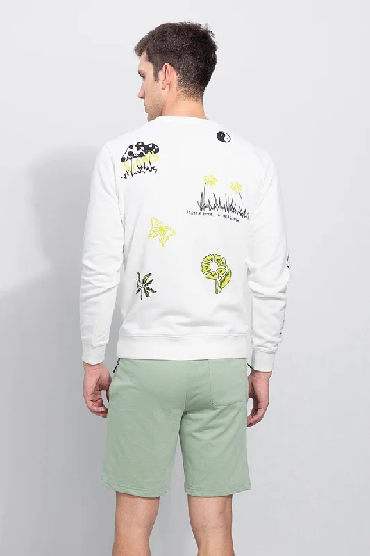 Growth White Sweatshirt