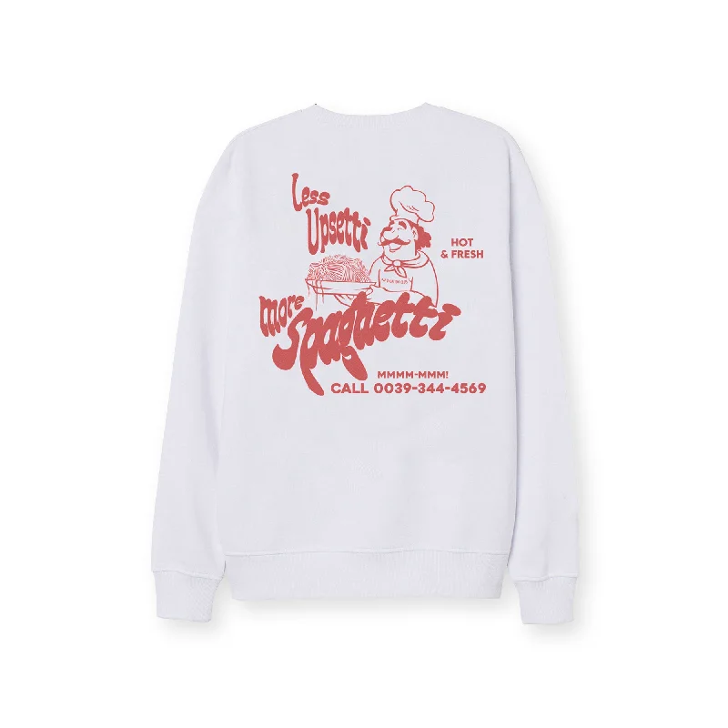 Less Upsetti Sweater - White