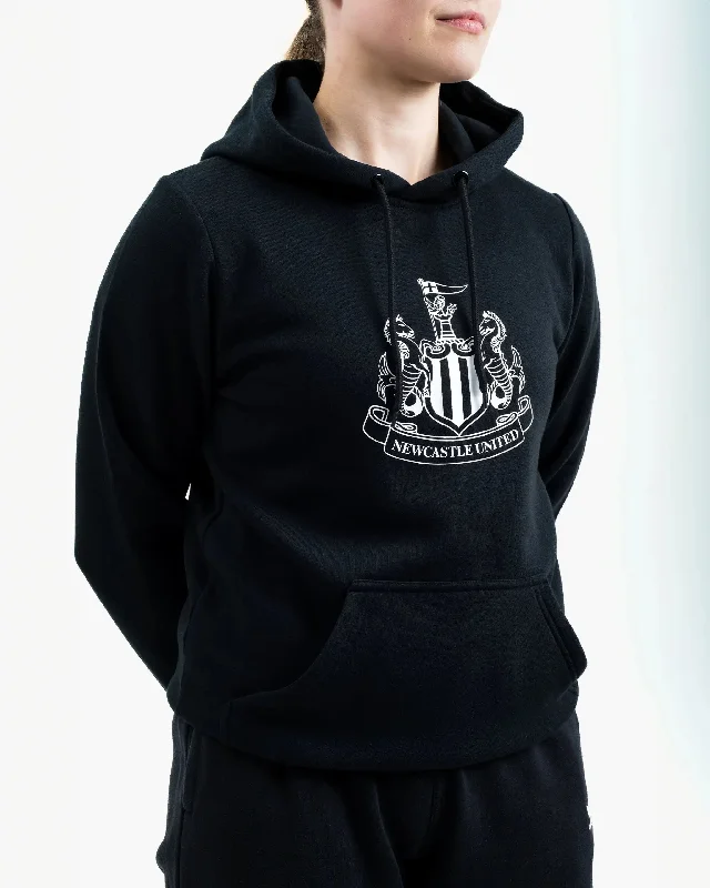 Newcastle United Women's Black Terrace Large Crest Hoodie