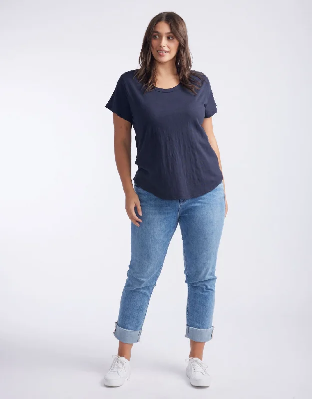 Original Round Neck T-Shirt - Navy