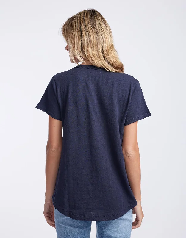 Original Round Neck T-Shirt - Navy