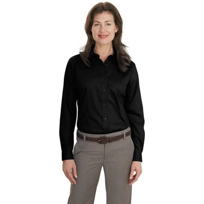 Port Authority Ladies Long-Sleeve Non-Iron Twill Shirt