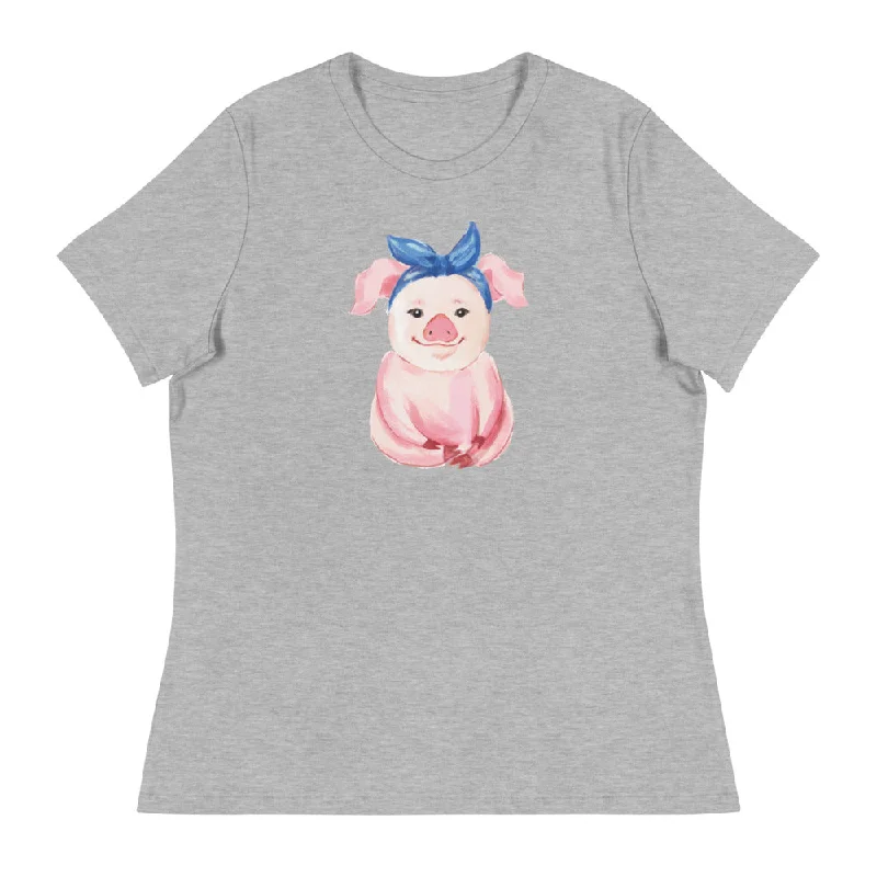 Pretty Pink Piglet Women's Relaxed T-Shirt