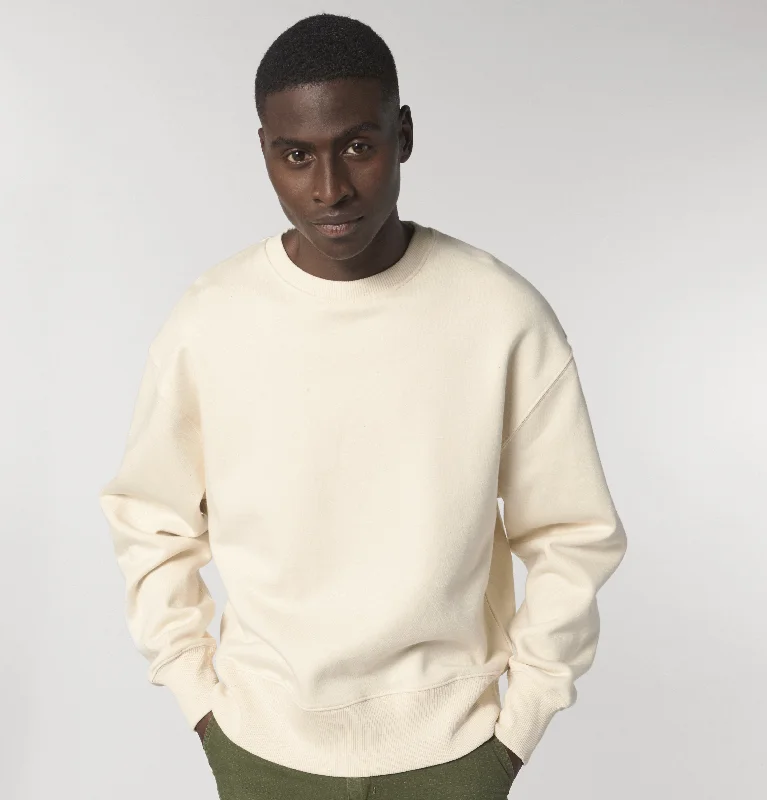 Radder Oversized Brushed Crewneck | NATURAL RAW