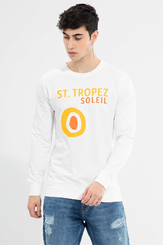 St.Tropez White Sweatshirt