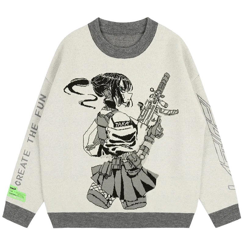 [Restock]TAKA Original [ Eternet 001 ] anime girl knit jumper cream