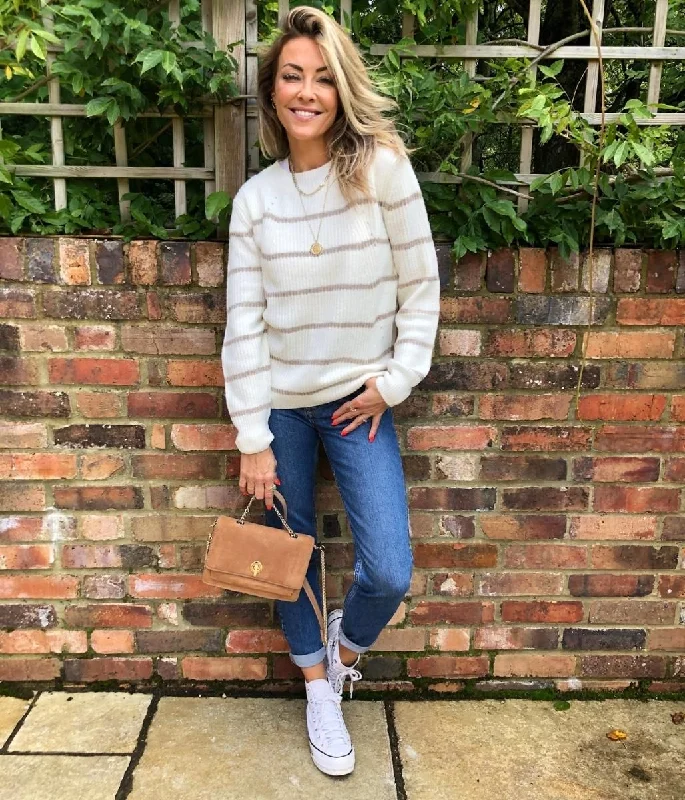 Cream Stripe Jumper