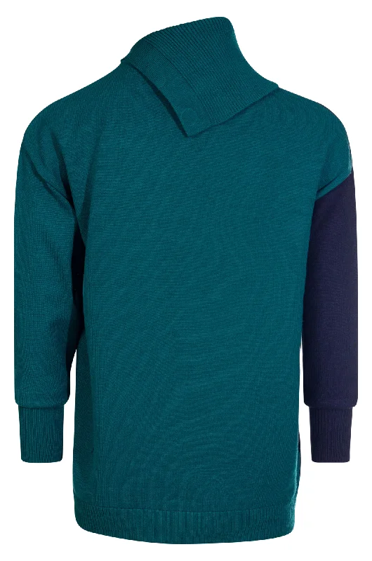 Luxe Knitwear Jumper | JADE/NAVY | 7324ZZ