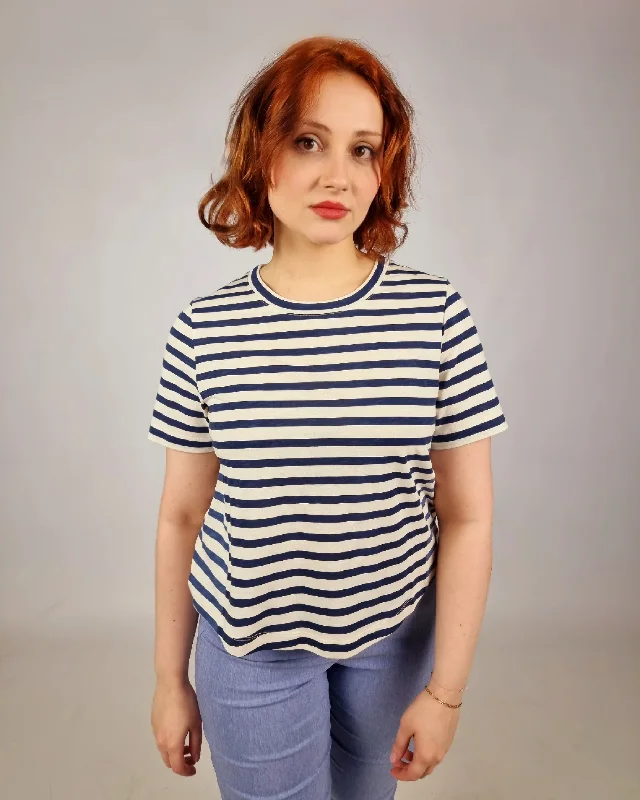 Md'M Round Neck Striped Tshirt