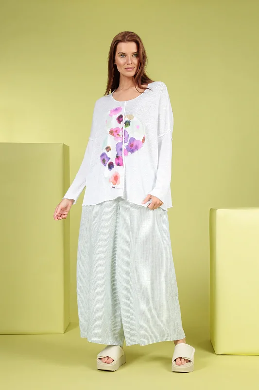 White Blossom Applique Jumper